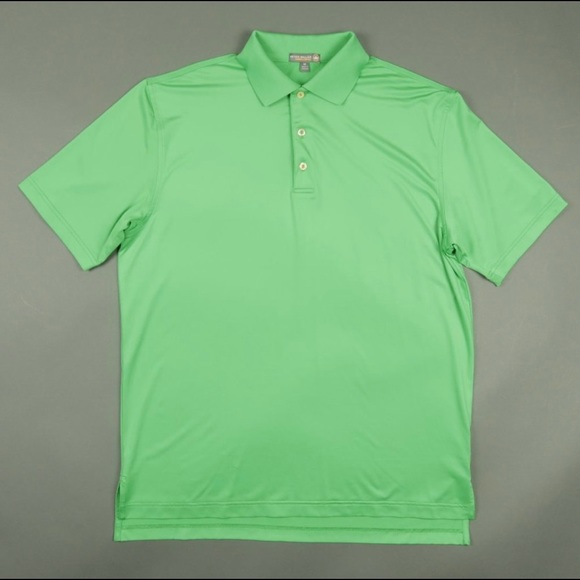 Peter Millar Summer Comfort Green Polo Shirt M - Picture 2 of 5